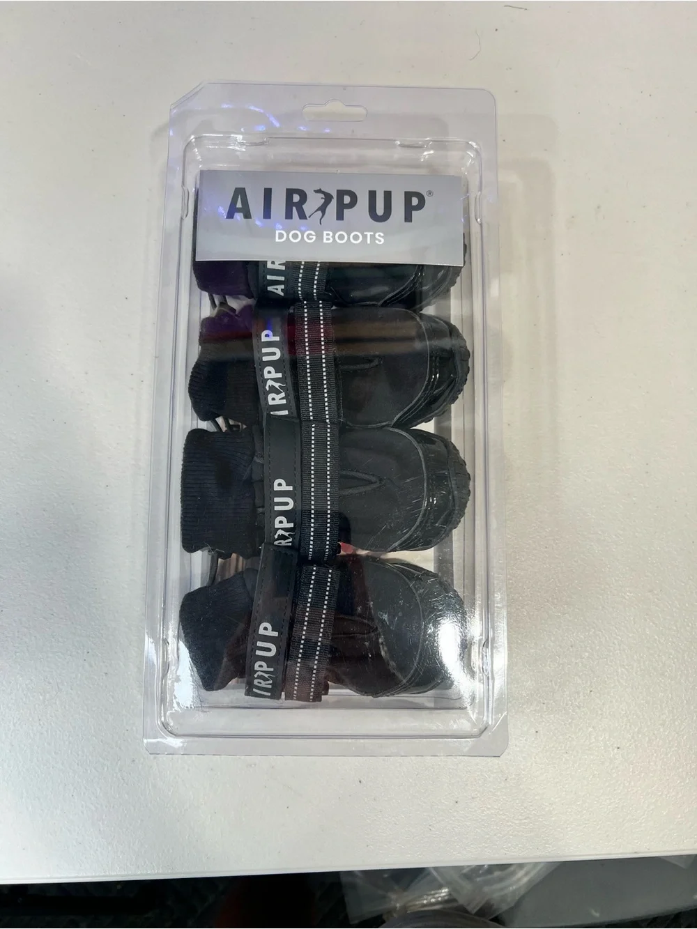 AirPup Black Dog Boots - Pack of 4